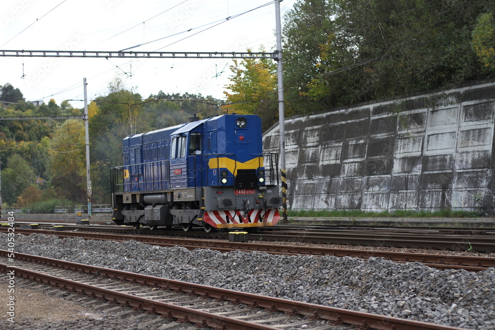 Fototapeta premium train on railway