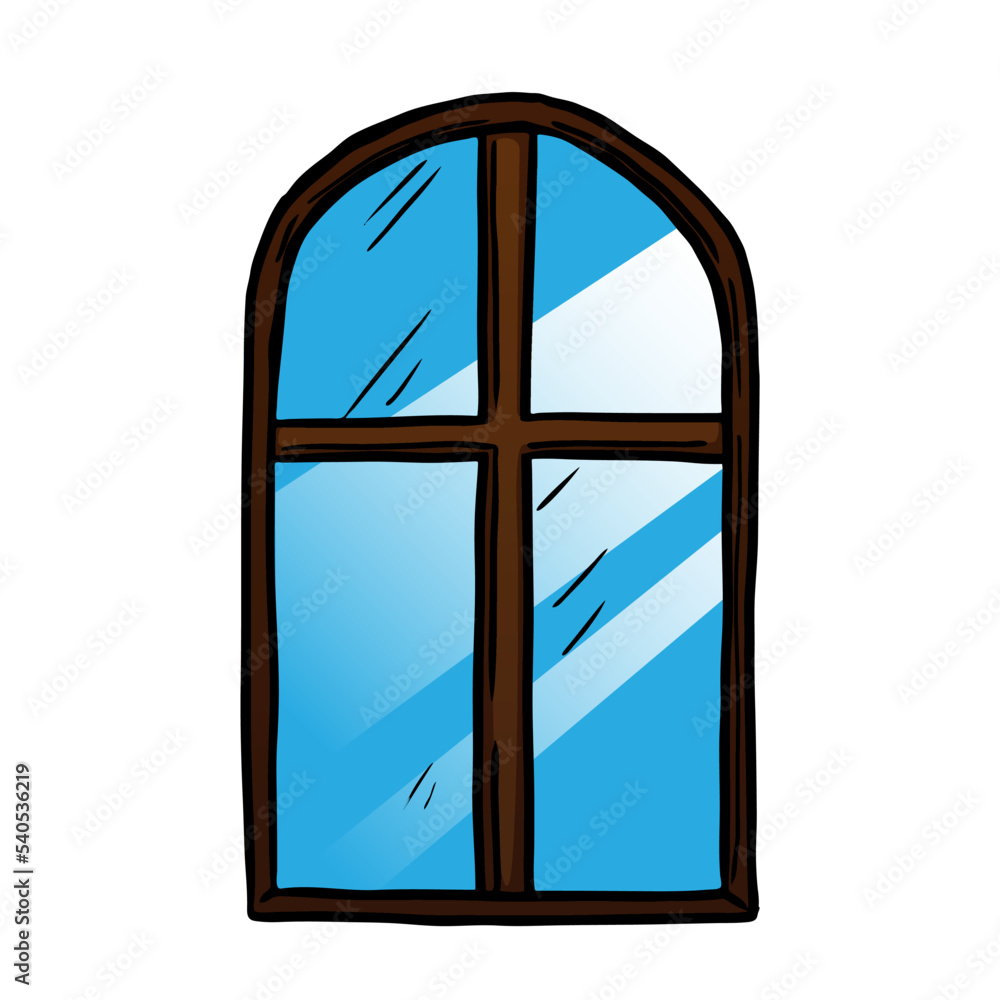 Window vector illustration on white background Window vector illustration on white background
