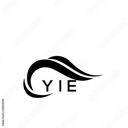 YIE letter logo. YIE blue image. YIE Monogram logo design for entrepreneur and business. YIE best icon.
 photo