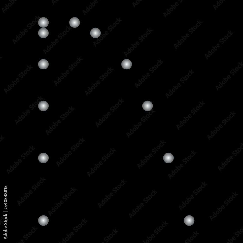 Strobe of free fall and projectile motion diagram. Scientific vector