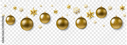 Christmas Garland With Stars And Balls