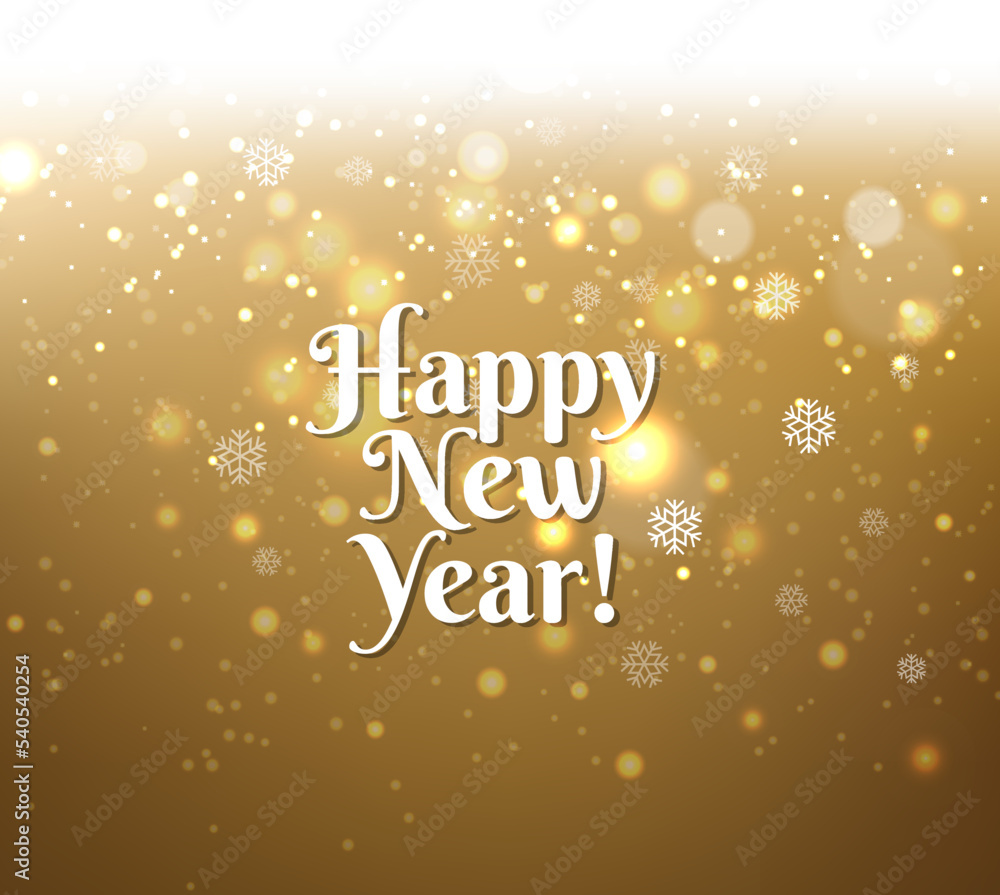 New Year Banner With Snow New Year Banner With Snow