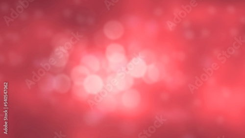 soft blur bokeh light effect on abstract red background