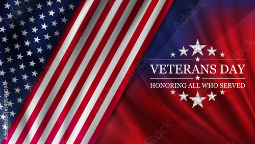 Veterans day background. National holiday of the USA.