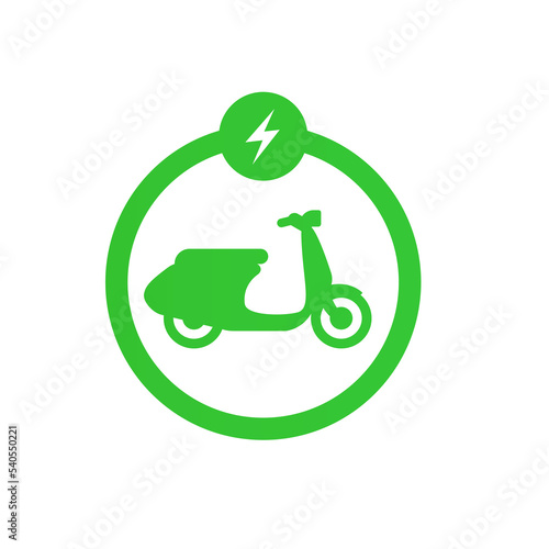 Electric scooter icon. Vector illustration