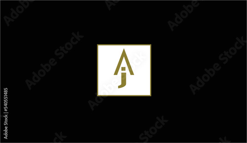 AJ  JA  A  J Logo Letter Monogram