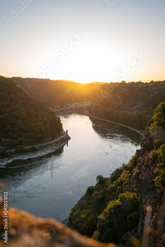 Sonnenuntergang am Fluss