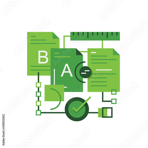 Linear workflow icon for new business. Pictogram in outline style. Vector modern flat icon suitableÂ for print, presentation and website