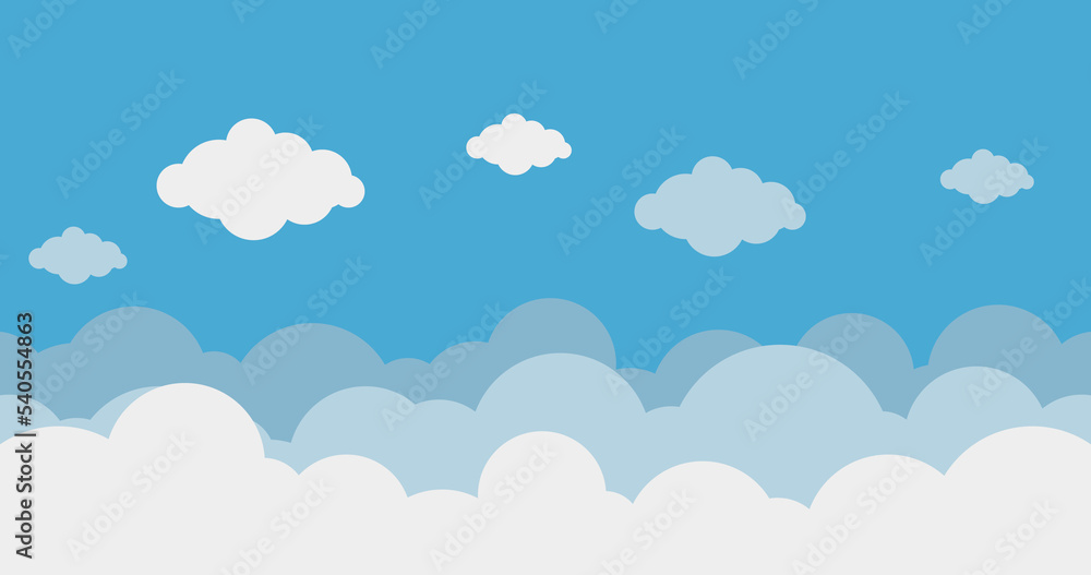 blue white cloud pattern background