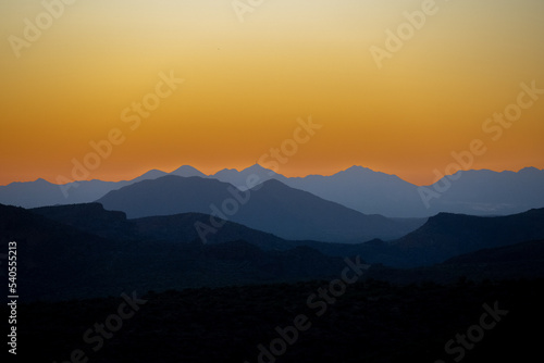 Sunset on the Superstition Mountains in Arizona © Joseph Creamer