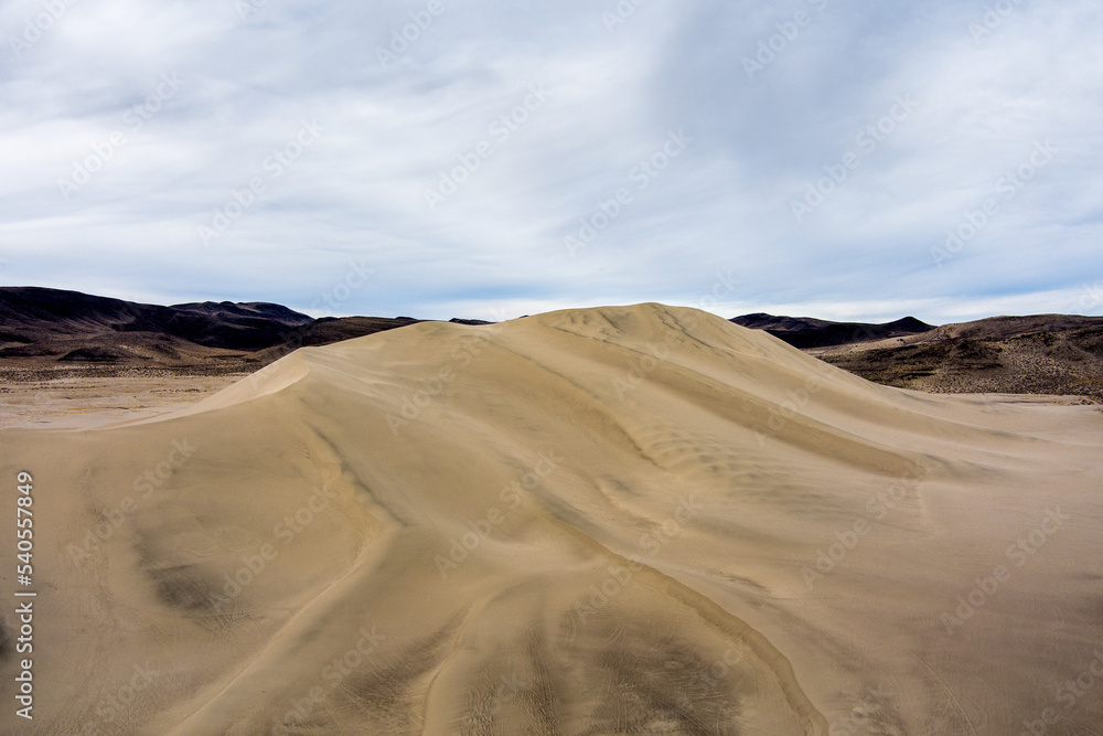 Aerial view of sand dunes in the desert southwestern USA. Aerial view of sand dunes in the desert southwestern USA.