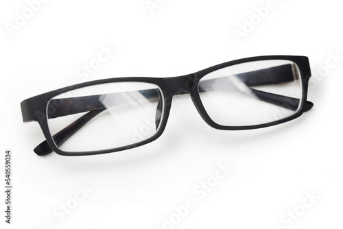 glasses on a white background