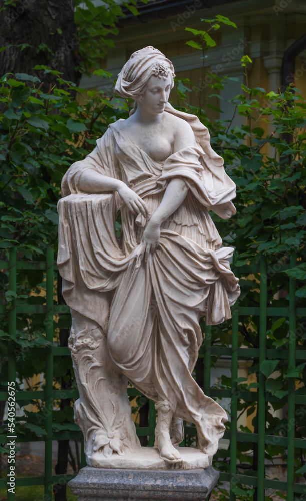Nymph Statue In The Summer Garden in Saint Petersburg, Russia