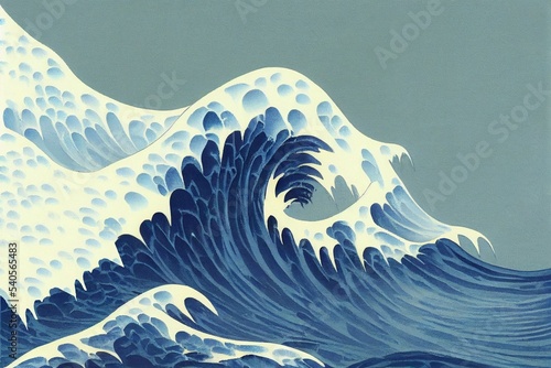 Billede på lærred epic blue Great Wave off Kanagawa edo japan