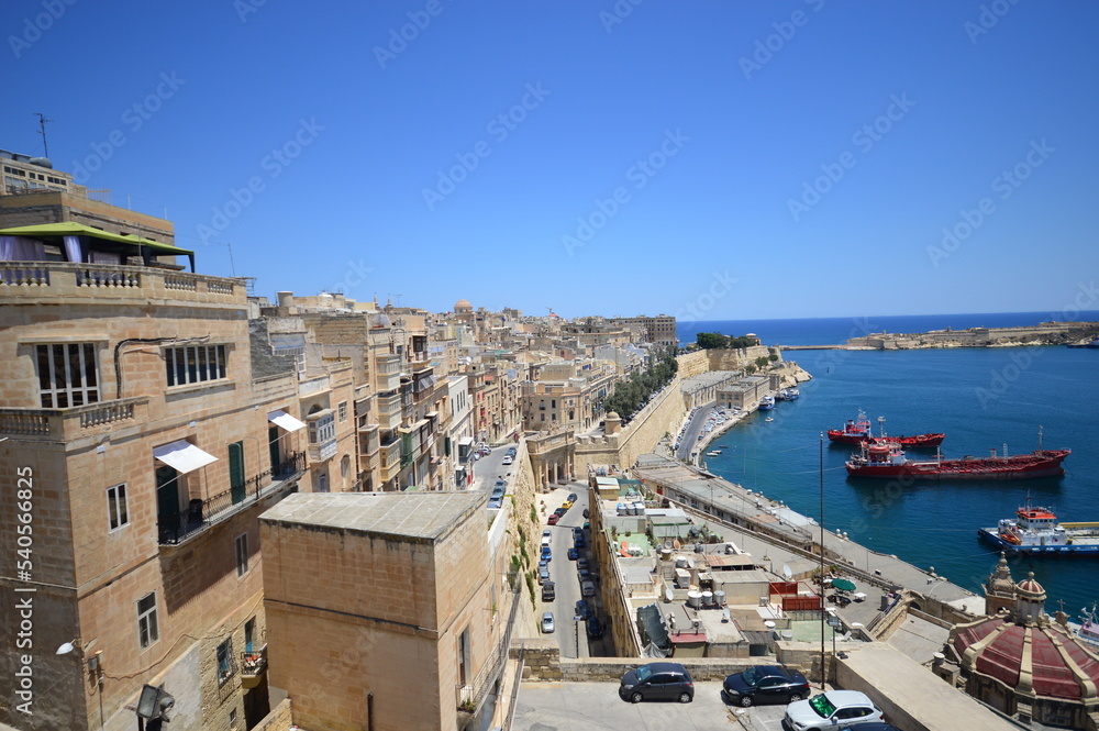 Valletta old town and harbour