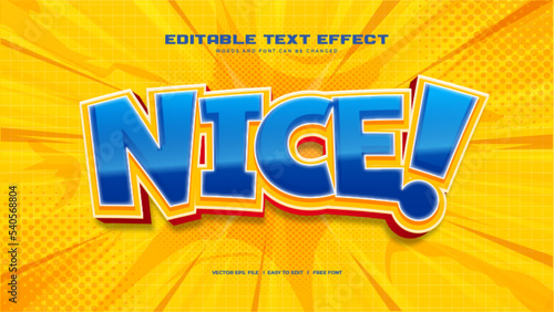 Nice Cartoon 3D Bold Text Effect
