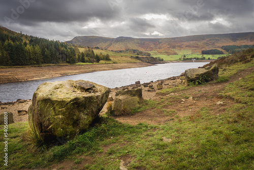 Walking around Dovestone reservoir near Greenfield in the North of the Peak District photo