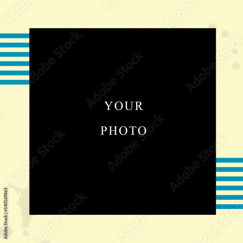 creative square photo frame to insert your photos © Родион Бондаренко