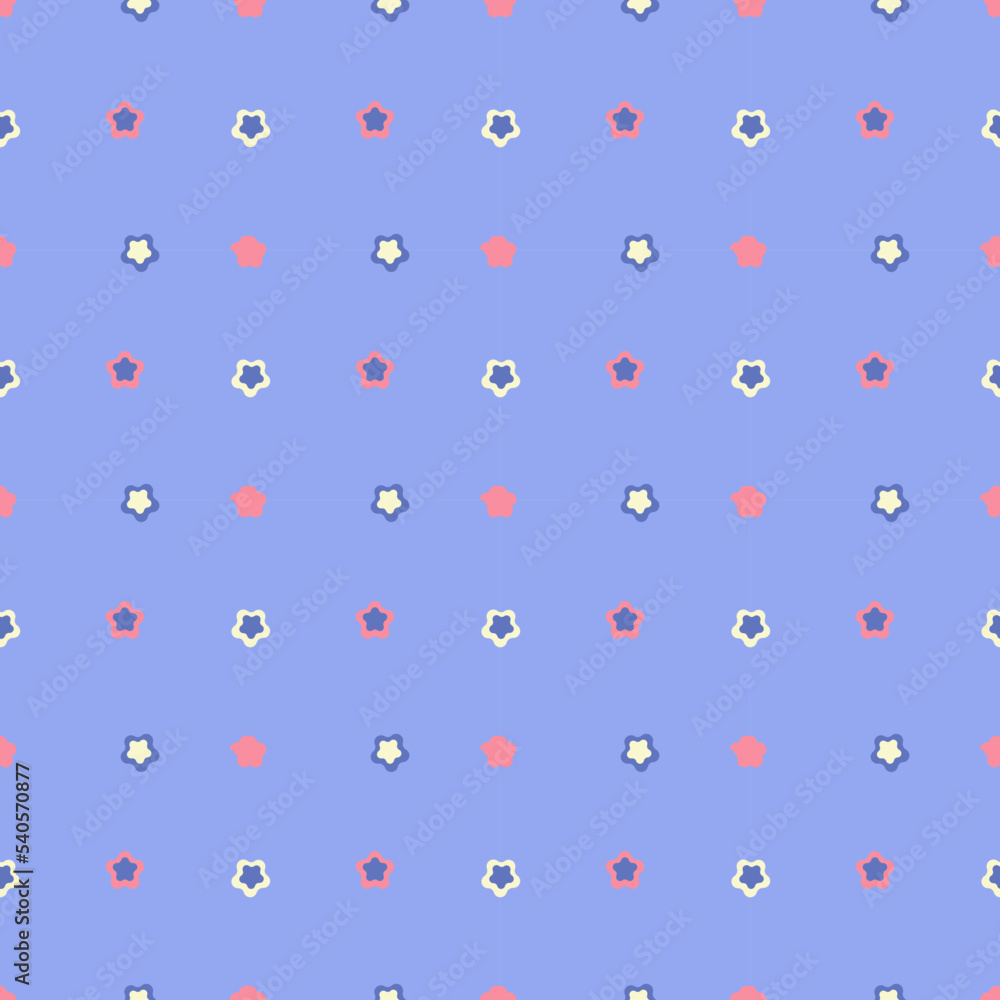 Hand drawn vector, seamless pattern white polka dots on blue background. Hand drawn vector, seamless pattern white polka dots on blue background.