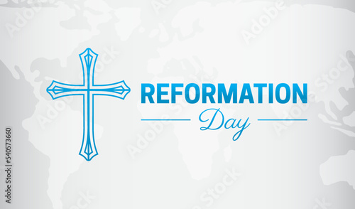 World Reformation Day Background Illustration Design