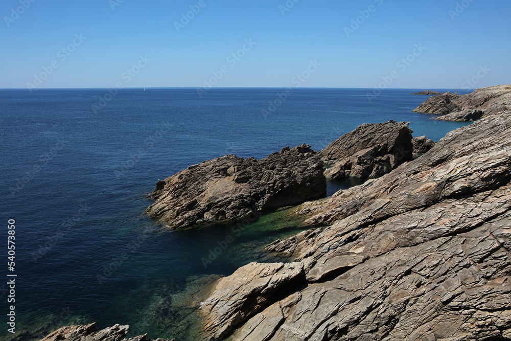 Fototapeta premium Wild Coast of Quiberon peninsula, Brittany, France