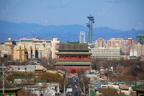 Bell and Drum Tower of Beijing central axis, Beijing, China photo