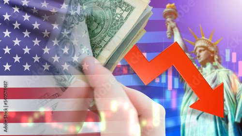 USA financial recession. Ec...