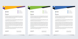 creative modern letterhead design template for your project. letterhead, letter head