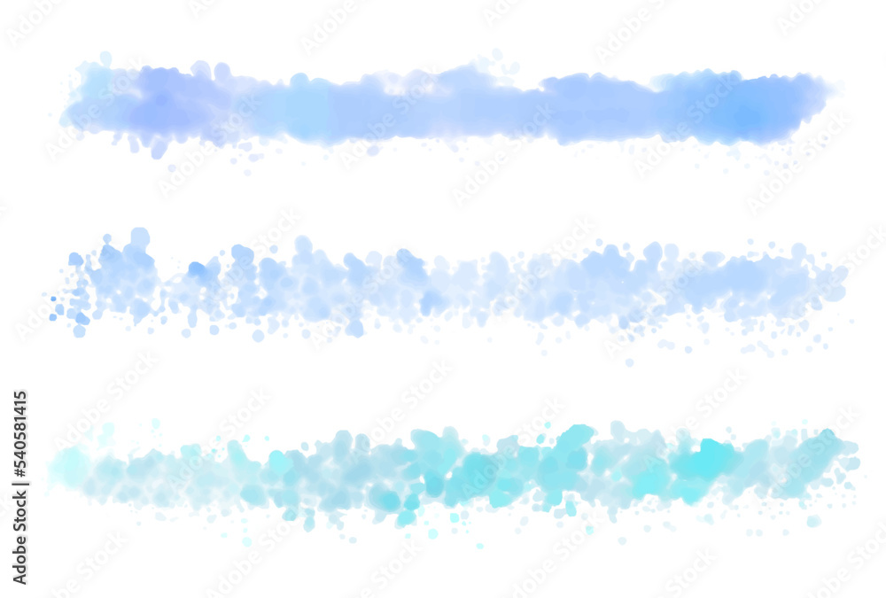 Obraz premium ブラシ 水彩 カラー ライン