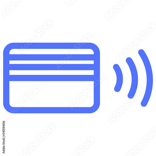 pay credit card shopping line icon