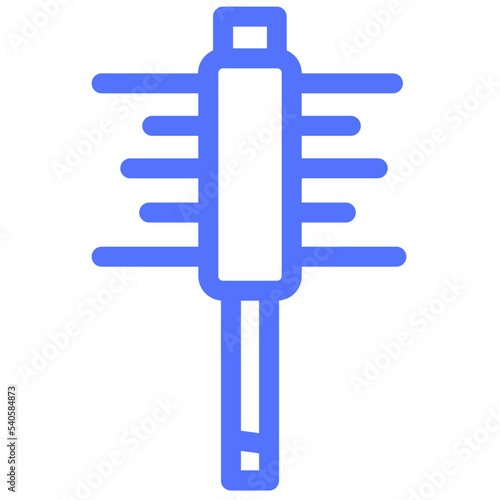 comb hairdressing line icon
