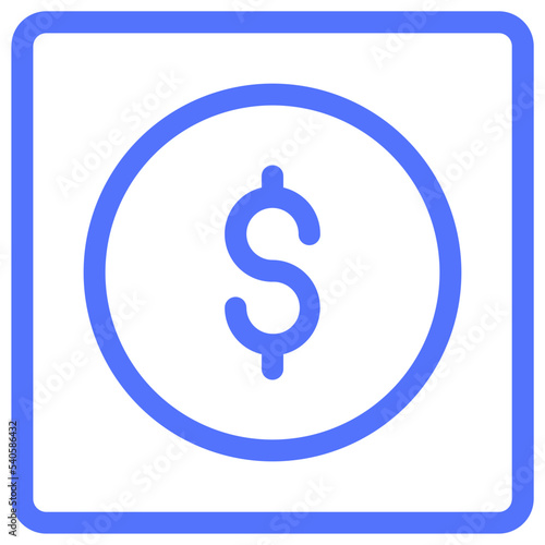 currency dollar us dollar usd line icon