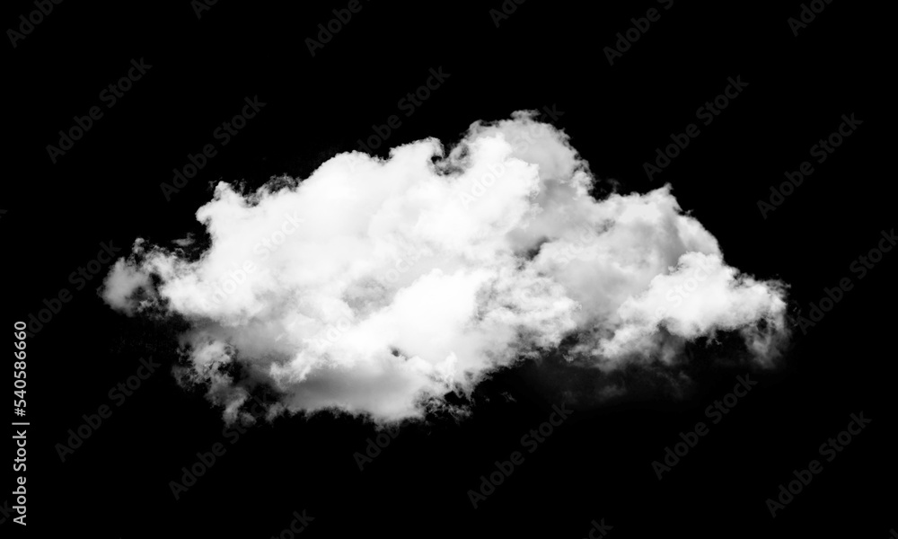 White cloud isolated on black background ,Textured smoke. White cloud isolated on black background ,Textured smoke.