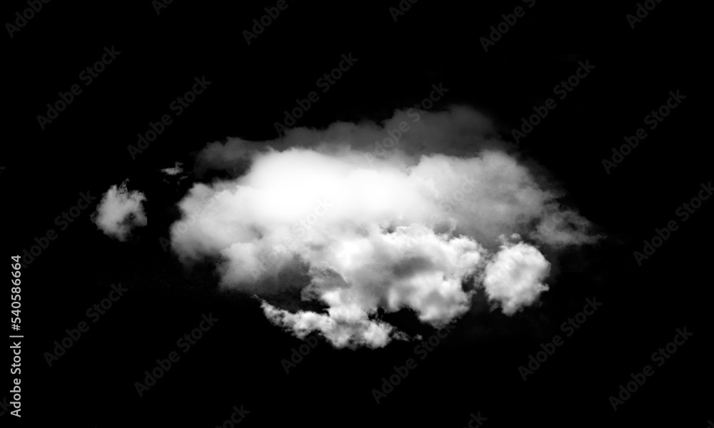 White cloud isolated on black background ,Textured smoke. White cloud isolated on black background ,Textured smoke.
