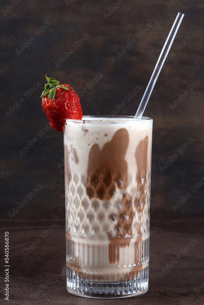 chocolate milk cream ice cream alcoholic drink Stock Photo Adobe Stock