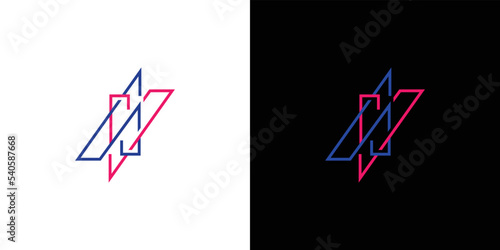 Modern and unique letter AV initials logo design 2