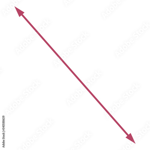 上下に向いた矢印のイラスト（双方向）