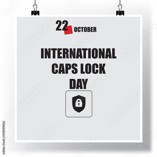 International Caps Lock Day
