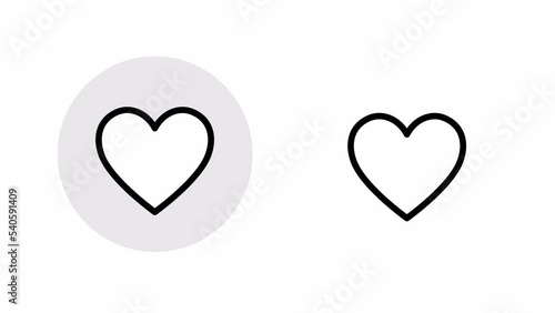 Heart icon animation with a luma matte. Good icon, Like icon.