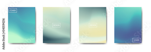set of abstract background with beautiful gradation color, colorful background for poster flyer banner backdrop.vertical banner.cool fluid background vector illustration