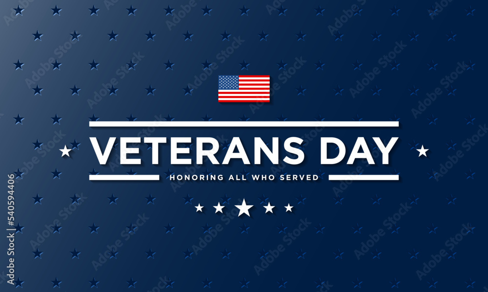 Veterans Day Background Design. Honoring all who served. - obrazy, fototapety, plakaty 