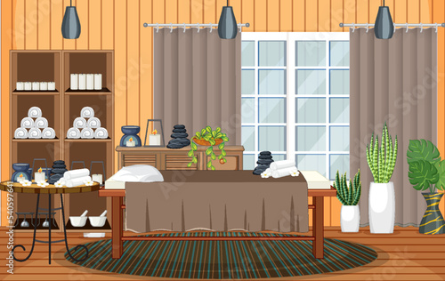 Interior Spa Room Scene