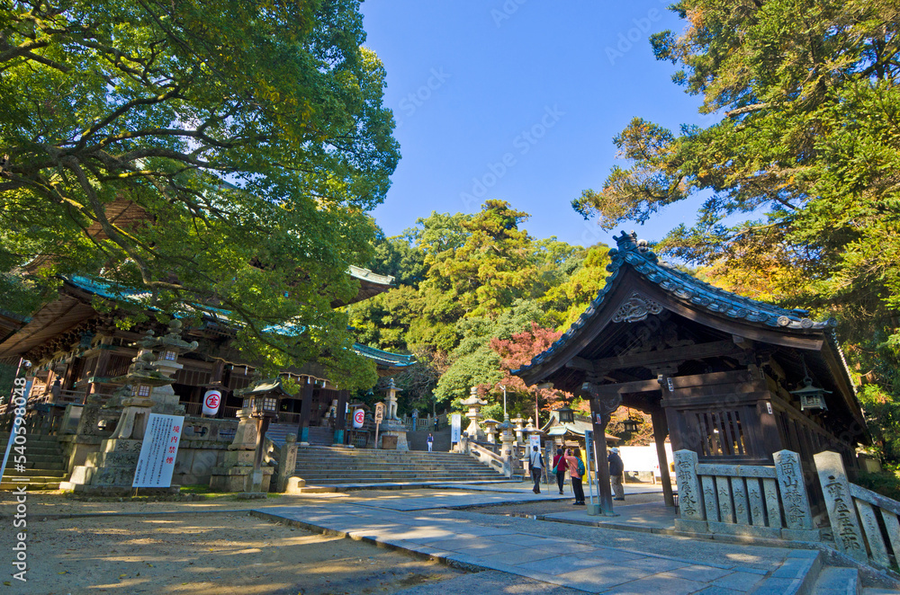 Obraz premium Kotohira shrine in Kagawa prefecture, Shikoku, Japan.