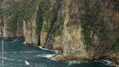 a morning shot of waterfall bay on the tasman peninsula photo