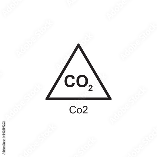 co2 icon , industry icon vector