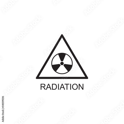 radiation icon , danger icon vector