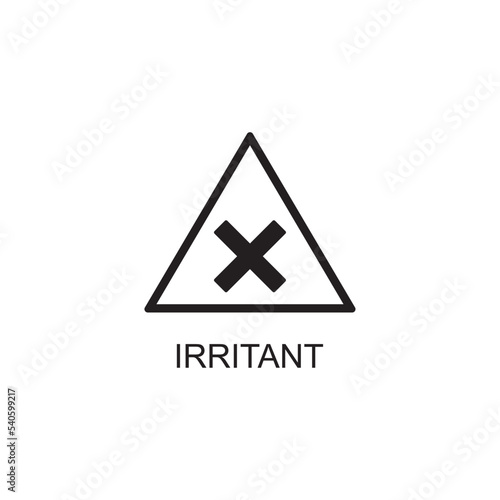 irritant icon , warning icon vector