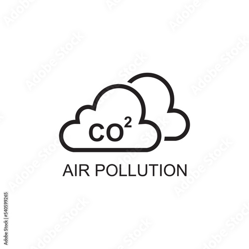 air pollution icon , environment icon