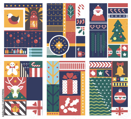 Xmas and new year celebration, symbols of holiday