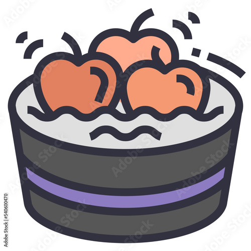 apple bobbing game icon